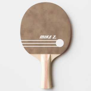 Pala De Ping Pong Nombre deportivo marrón antiguo