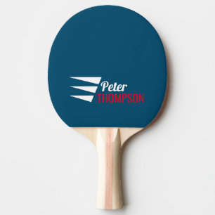 Pala De Ping Pong Nombre estiloso Blue Ping Pong Paddle