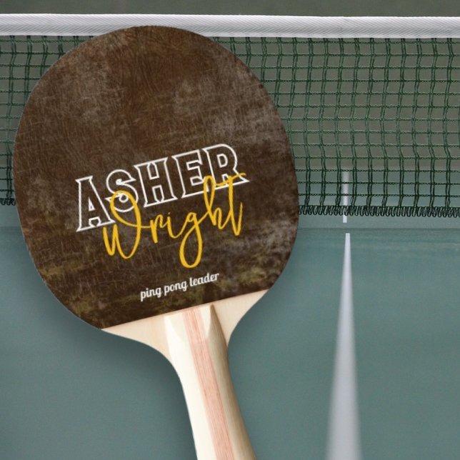 Pala De Ping Pong Nombre moderno 'líder de ping pong' marrón (Subido por el creador)