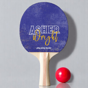 Pala De Ping Pong Nombre moderno 'maestro del ping pong' azul enveje