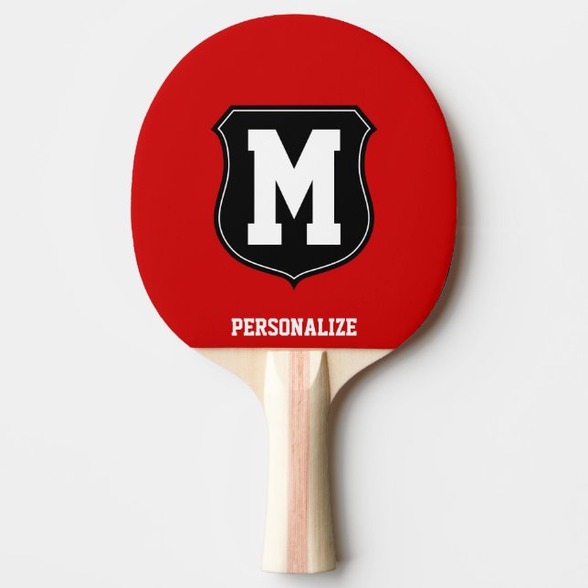 Pala De Ping Pong Nombre monogramado ping pong paddle para ping pong (Anverso)