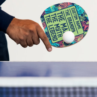 Pala De Ping Pong Nombre Personalizado Abuelo El Hombre El Mito La L