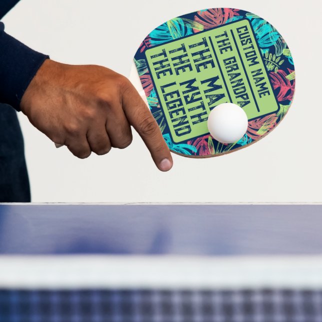 Pala De Ping Pong Nombre Personalizado Abuelo El Hombre El Mito La L (in situ)