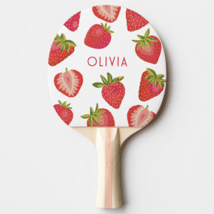 Pala De Ping Pong Nombre personalizado de fresa