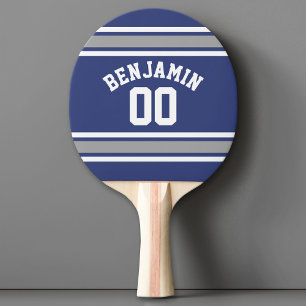 Pala De Ping Pong Nombre personalizado de Jersey para Deportes Azule