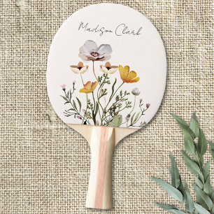 Pala De Ping Pong Nombre personalizado de la flor silvestre seca