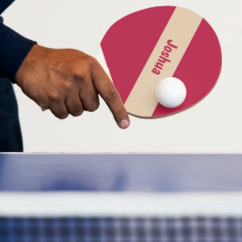 Pala De Ping Pong Nombre personalizado de la Moda preppy Tan y magen
