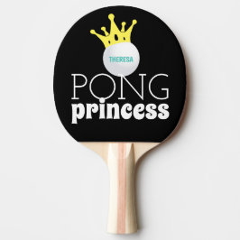 Pala De Ping Pong Nombre personalizado de la princesa Pong
