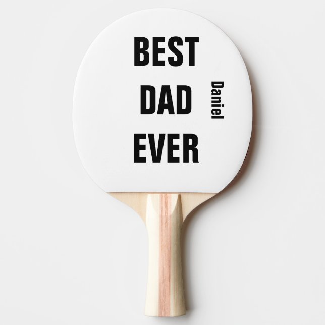 Pala De Ping Pong Nombre personalizado Día del Padre Día cumpleaños  (Anverso)