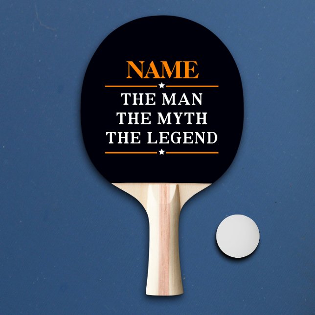 Pala De Ping Pong Nombre Personalizado El Hombre El Mito La Leyenda (Subido por el creador)