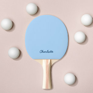 Pala De Ping Pong Nombre Personalizado en Escritura con Colores Tota