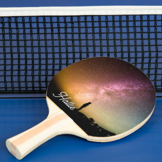 Pala De Ping Pong Nombre Personalizado Galaxia Cielo Nocturno Estrel