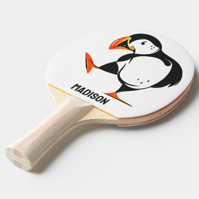 Pala De Ping Pong Nombre personalizado Islandia (Ángulo frontal)