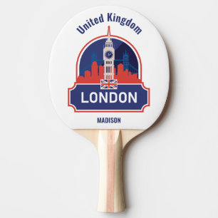 Pala De Ping Pong Nombre personalizado Londres