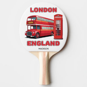 Pala De Ping Pong Nombre personalizado Londres Inglaterra