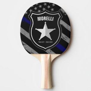 Pala De Ping Pong NOMBRE Personalizado Oficial de Policía Sheriff Co