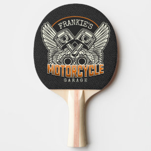 Pala De Ping Pong NOMBRE personalizado Pistons Wings Motorcycle Bike