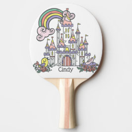 Pala De Ping Pong Nombre personalizado Princess Castle
