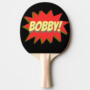 Pala De Ping Pong Nombre personalizado Superhéroe Ping Pong Paddle