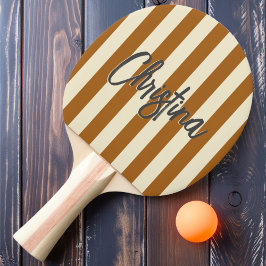 Pala De Ping Pong Nombre pintado de arena quemada por bandas de polo