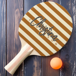 Pala De Ping Pong Nombre pintado de arena quemada por polo a mediado