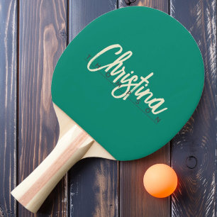 Pala De Ping Pong Nombre Pintado de Brisa de Playa Acuática de Estil