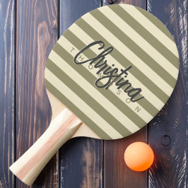 Pala De Ping Pong Nombre pintado de la pradera de pollo de Mediosigl