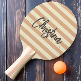 Pala De Ping Pong Nombre pintado del beso polo de mediados del siglo