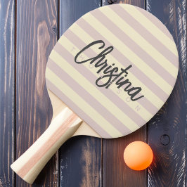 Pala De Ping Pong Nombre pintado del beso Polo Lavender de mediados 