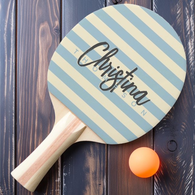 Pala De Ping Pong Nombre pintado del cielo de Polo de Mediano Siglo (Subido por el creador)