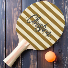 Pala De Ping Pong Nombre pintado del desierto cálido de polo de medi