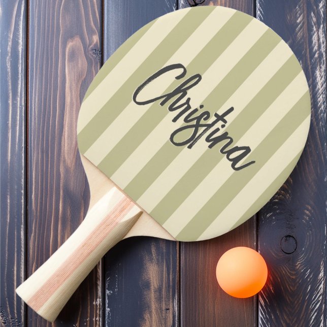 Pala De Ping Pong Nombre pintado del sabio de polvo con bandas de po (Subido por el creador)