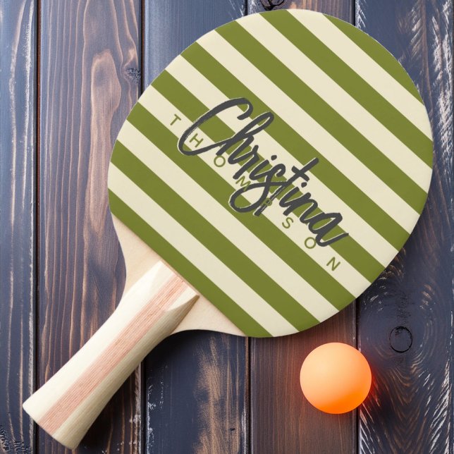 Pala De Ping Pong Nombre pintado verde de polo salvaje de mediados d (Subido por el creador)