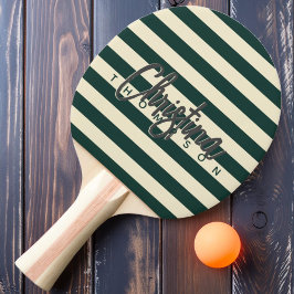 Pala De Ping Pong Nombre pintado verde polo de sabio de mediados de 