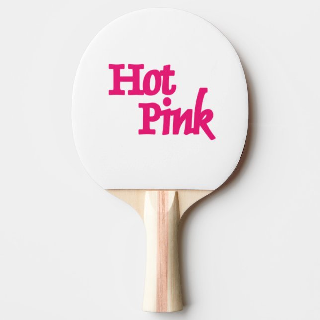 Pala De Ping Pong Nombre rosado blanco ping pong paddle (Anverso)