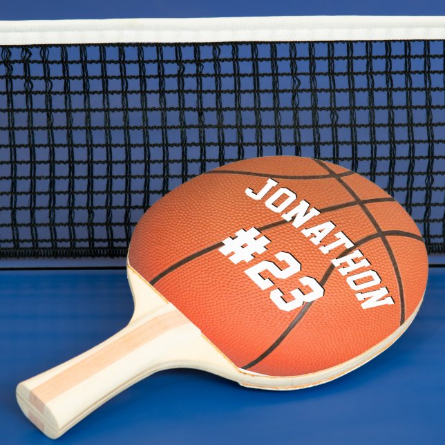 Pala De Ping Pong Nombre y número personalizados de baloncesto (in situ)