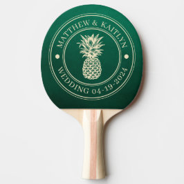 Pala De Ping Pong Nombres de bodas de piña verde esmeralda