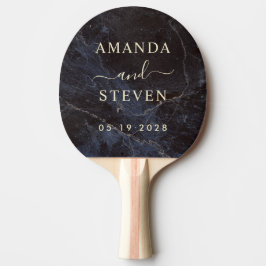 Pala De Ping Pong Nombres de Pareja de Piedra Oscura Modesta con Fec