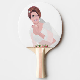 PALA DE PING PONG NOVIA FELIZ