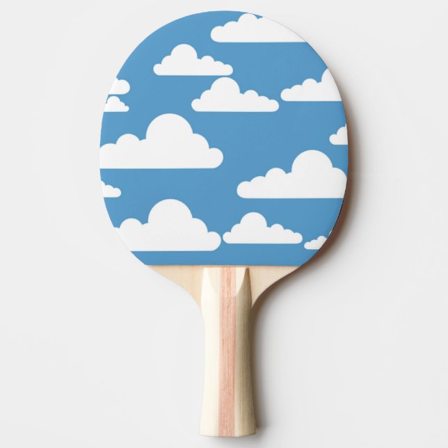PALA DE PING PONG NUBES BLANCOS (Anverso)