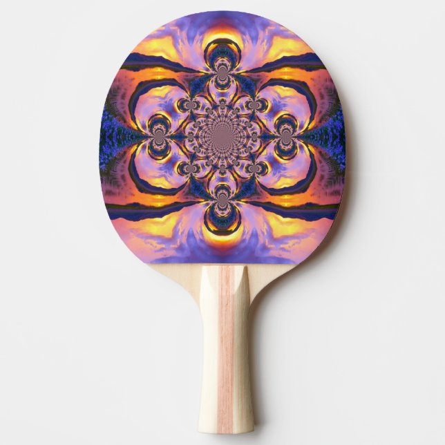 Pala De Ping Pong Nubes de Fuego Ping Pong Paddle (Anverso)