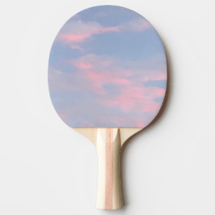 Pala De Ping Pong Nubes rosadas de personalizable