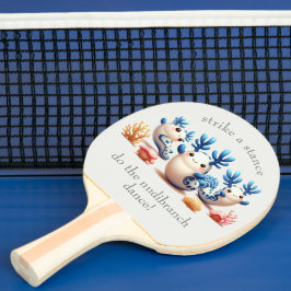 Pala De Ping Pong Nudibranquias y corales divertidos y coloridos