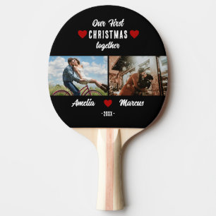 Pala De Ping Pong Nuestro Primer Navidad Juntos 2 Fotos Recuerdo