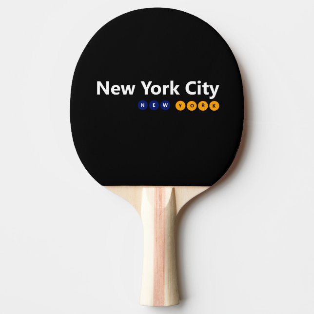 Pala De Ping Pong Nueva York, Nueva York Ping Pong Paddle (Anverso)