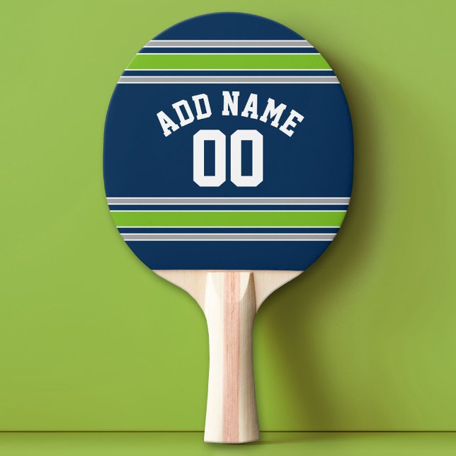 Pala De Ping Pong Número de nombre personalizado de Jersey para Depo (Custom Ping Pong Paddle - Team or College colors Sports Jersey)