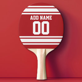 Pala De Ping Pong Número de nombre personalizado de Jersey para Depo