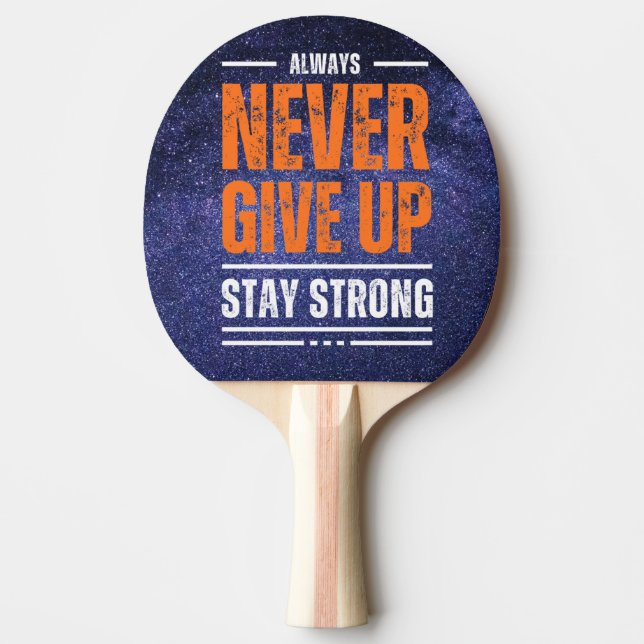 Pala De Ping Pong Nunca rendirse: Edición Cósmica (Anverso)