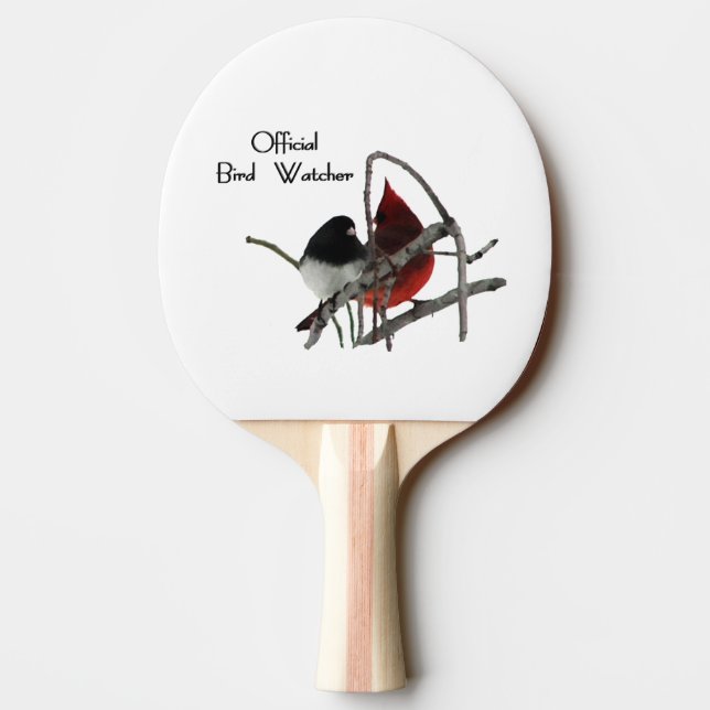 Pala De Ping Pong Observador de aves oficial (Reverso)
