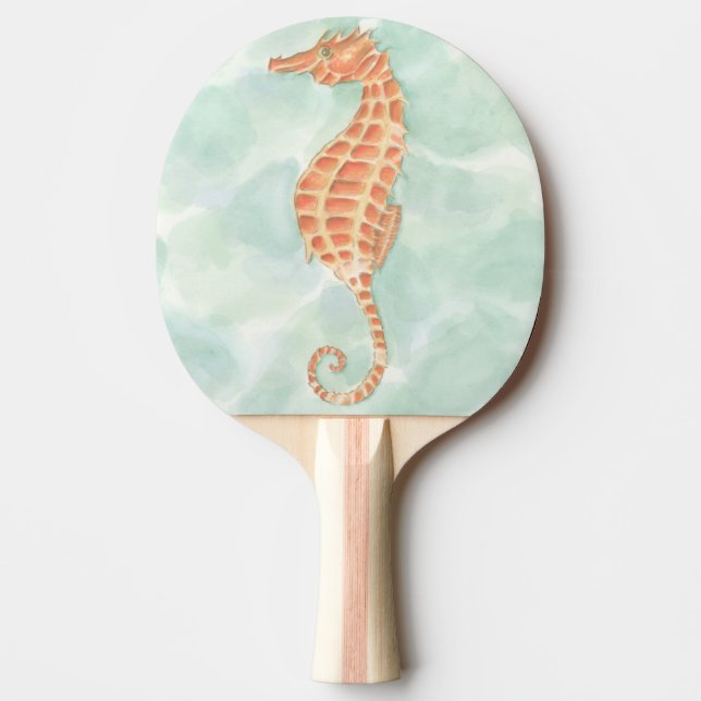 Pala De Ping Pong Ocean Naranja Seahorse (Anverso)